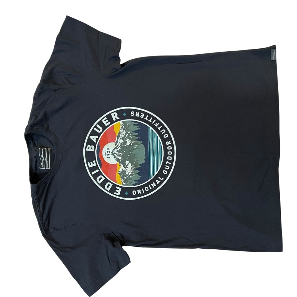 Eddie Bauer Men's Navy Graphic Tee